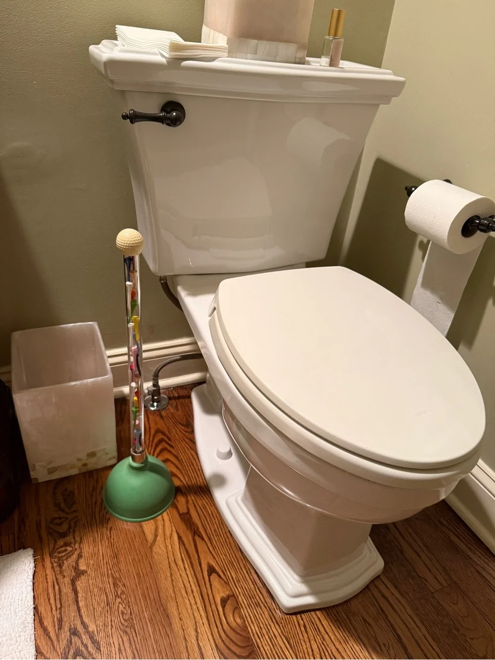 Golf Bathroom Decor Plunger Featuring Golf Tees in the Plunger Handle